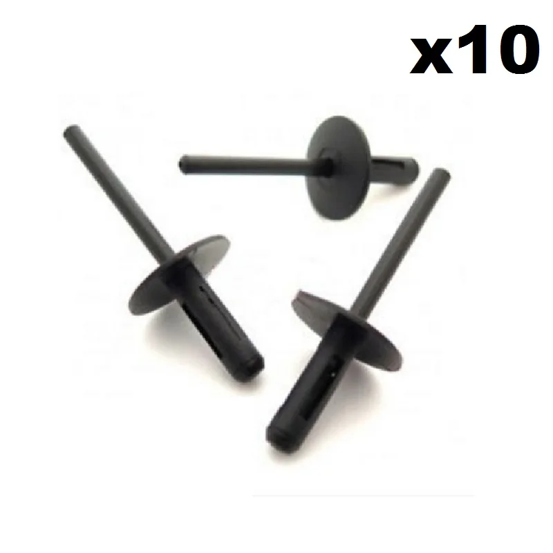 

10x For BMW Plastic Pop Blind Rivets 6mm, Wheel Arches, Side Skirts, Sills & Bumpers