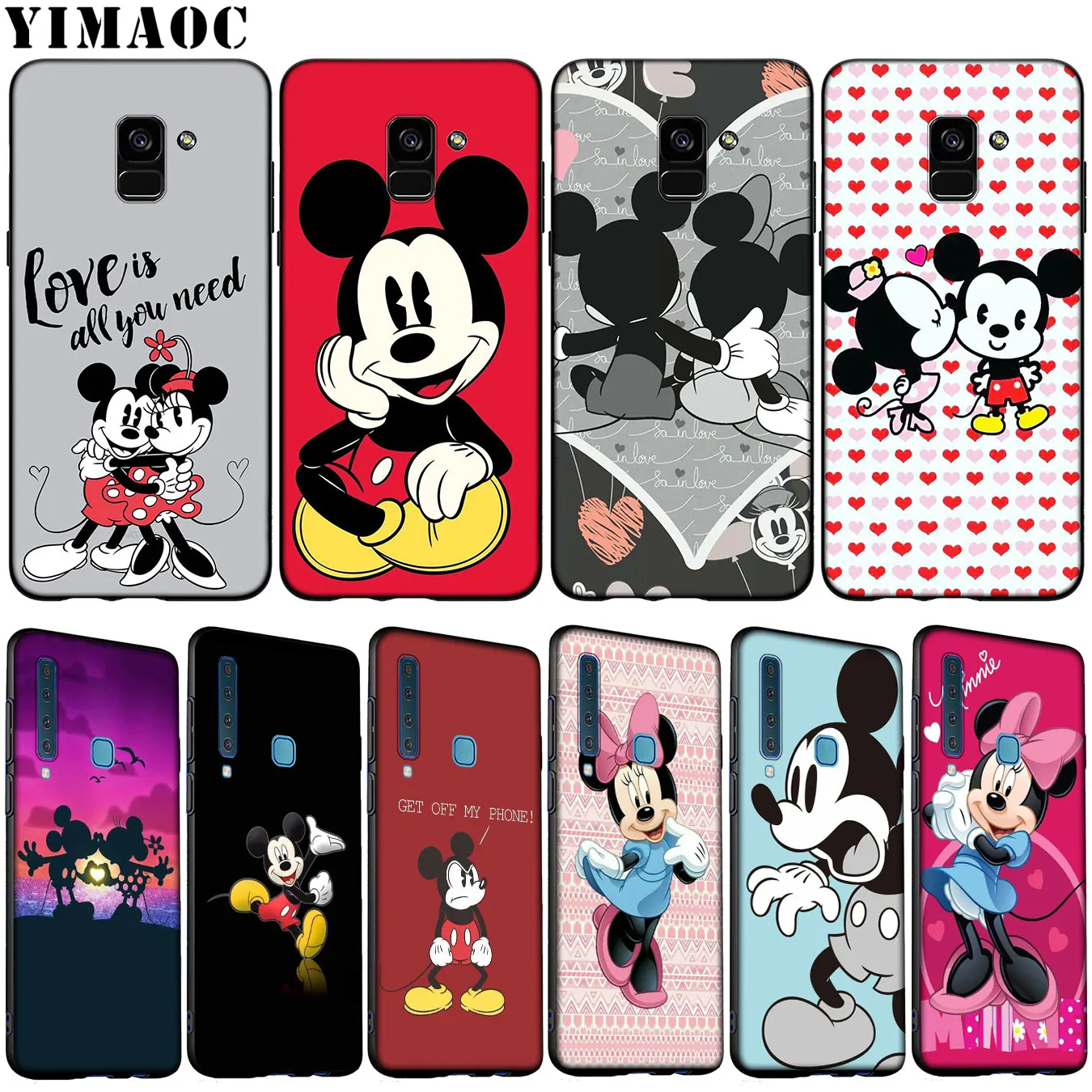 YIMAOC Cartoon mickey minnie mouse Soft Silicone Case for Samsung Galaxy A6 Plus A9 A8 A7 2018 A3 A5 2016 2017 Note 9 8 Cover
YIMAOC Cartoon mickey minnie mouse Soft Silicone Case for Samsung Galaxy A6 Plus A9 A8 A7 2018 A3 A5 2016 2017 Note 9 8 Cover
