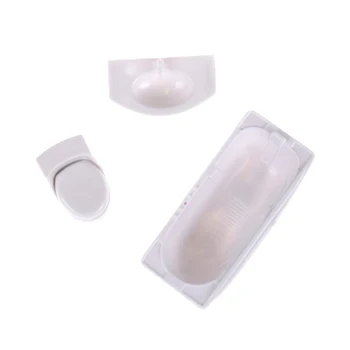 3PCS/Set Dollhouse Wash Basin Model Set Bathroom Closestool Bathtub Toy Dollhouse Miniature Bathroom Furniture 
3PCS/Set Dollhouse Wash Basin Model Set Bathroom Closestool Bathtub Toy Dollhouse Miniature Bathroom Furniture