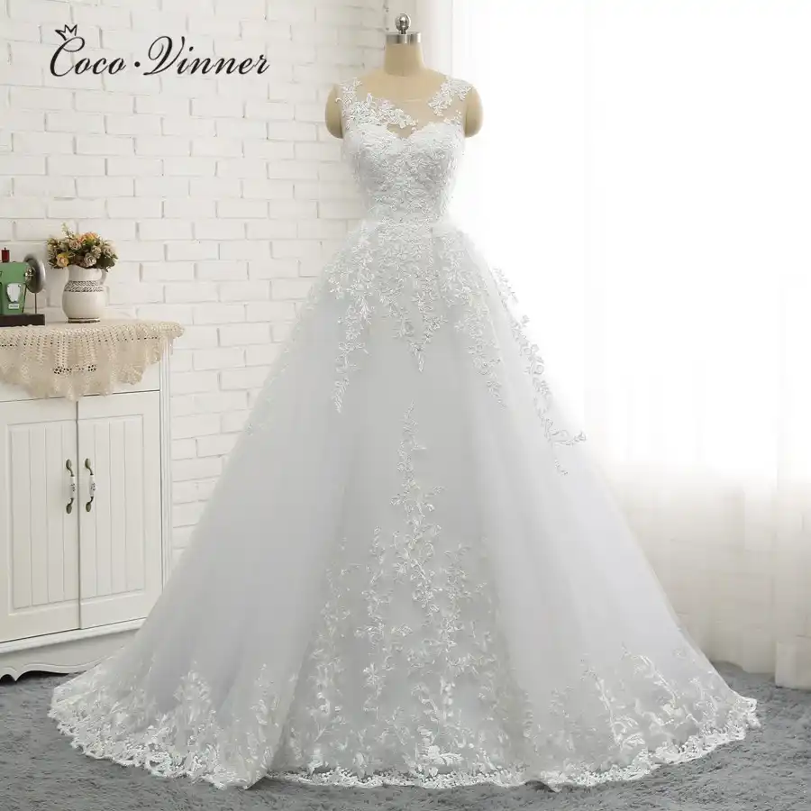 Plus Size Arab Mermaid Wedding Dress 2019 With Detachable Tail