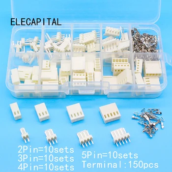 KF2510 Kits 40 sets Kit in box 2p 3p 4p 5 pin 2.54mm Pitch Terminal / Housing / Pin Header Connectors Adaptor
KF2510 Kits 40 sets Kit in box 2p 3p 4p 5 pin 2.54mm Pitch Terminal / Housing / Pin Header Connectors Adaptor