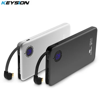 KEYSION 8000mAh 29.6Wh Type-C PD Fast Charge Power Bank 18W 3-port QC3.0 Quick Charging Mobile Phone External Battery Powerbank