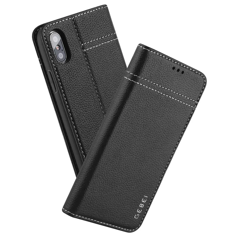 Luxury Original GEBEI Brand Genuine Leather Flip Cover Case For iPhone 8 Cases With Stand Features
Luxury Original GEBEI Brand Genuine Leather Flip Cover Case For iPhone 8 Cases With Stand Features