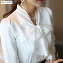 Shirts Women 2018 SLA New Spring Autumn Fashion Slim Long Sleeve Solid Chiffon Blouse Bow Office Lady Ruffled Neck Female Shirt
Shirts Women 2018 SLA New Spring Autumn Fashion Slim Long Sleeve Solid Chiffon Blouse Bow Office Lady Ruffled Neck Female Shirt