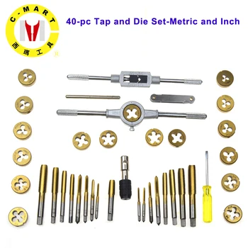 40PCS Tap & Die Kits M3~M12 Straight Flute Hand Tap wrench Die wrench Holder Car Motorcycle Maintenance tools Tap Die Tools sets
40PCS Tap & Die Kits M3~M12 Straight Flute Hand Tap wrench Die wrench Holder Car Motorcycle Maintenance tools Tap Die Tools sets
