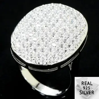 6.6g Real 925 Solid Sterling Silver New Designed White Sapphire Woman's Gift Rings US 8.0# 26x20mm
6.6g Real 925 Solid Sterling Silver New Designed White Sapphire Woman's Gift Rings US 8.0# 26x20mm