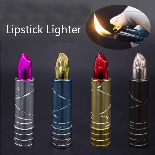 Creative lipstick butane gas lighter metal mini lady's cigarette lighter
Creative lipstick butane gas lighter metal mini lady's cigarette lighter