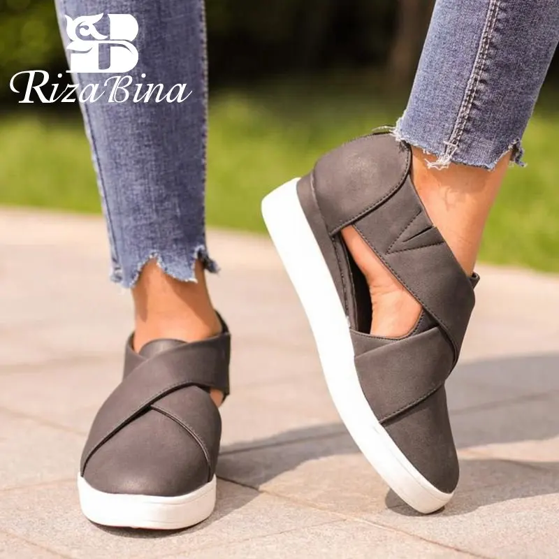 RizaBina Women Plus Size Wedges Platform Vulcanized Shoes Summer Cut Outs Zipper Female Suede Sneakers Ladies Fashion Footwear
RizaBina Women Plus Size Wedges Platform Vulcanized Shoes Summer Cut Outs Zipper Female Suede Sneakers Ladies Fashion Footwear