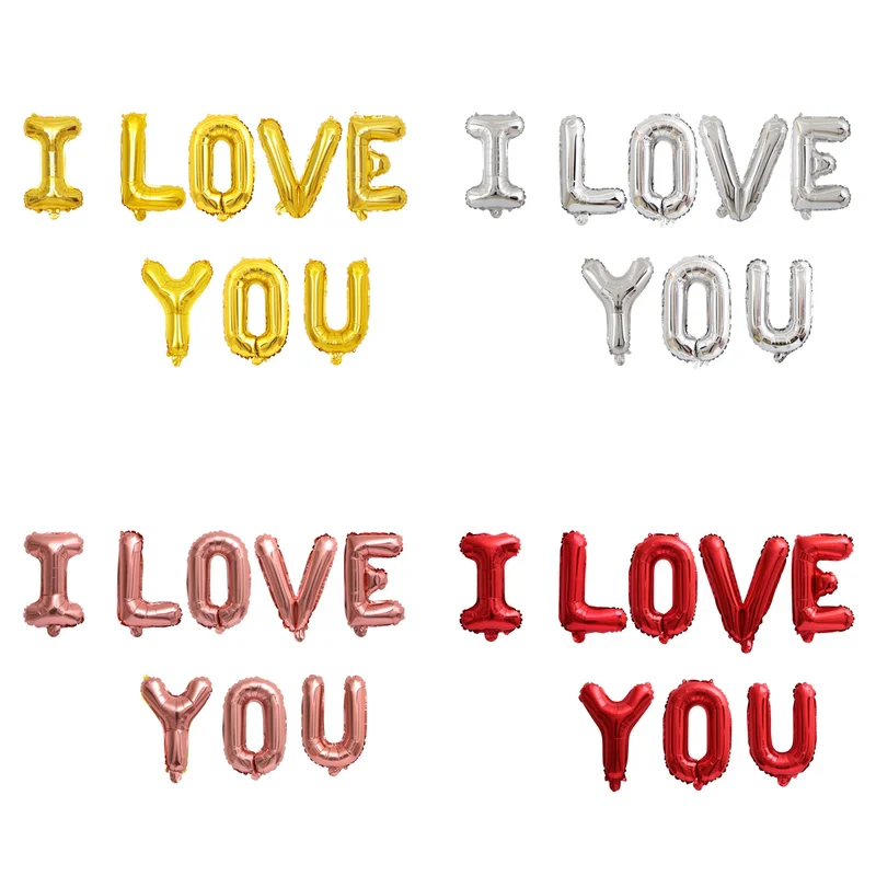 8pcs/set 16inch Rose Gold I Love You Letters Helium Foil Balloons for Wedding Decoration Valentine's Party Decor Air Balloons
8pcs/set 16inch Rose Gold I Love You Letters Helium Foil Balloons for Wedding Decoration Valentine's Party Decor Air Balloons