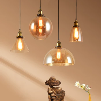 Modern Pendant Lights Glass Shade Industrial Home Decor Suspension Luminaire Loft Antique Hanglamp Lamparas Lighting Fixture E27
Modern Pendant Lights Glass Shade Industrial Home Decor Suspension Luminaire Loft Antique Hanglamp Lamparas Lighting Fixture E27