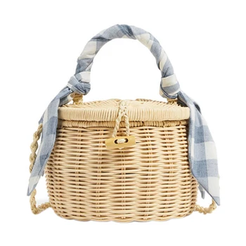 NEW-Women Bucket Handbag Scarves Straw Beach Tote Bag With Cover Wicker Mini Basket Shoulder Crossbody Bags
NEW-Women Bucket Handbag Scarves Straw Beach Tote Bag With Cover Wicker Mini Basket Shoulder Crossbody Bags