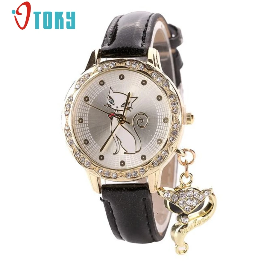 OTOKY Cat Pattern Watch Luxury Diamond Women Dress Watches relogio feminino for Leather girl Quartz Wristwatches #10 Gift 1pcs
OTOKY Cat Pattern Watch Luxury Diamond Women Dress Watches relogio feminino for Leather girl Quartz Wristwatches #10 Gift 1pcs