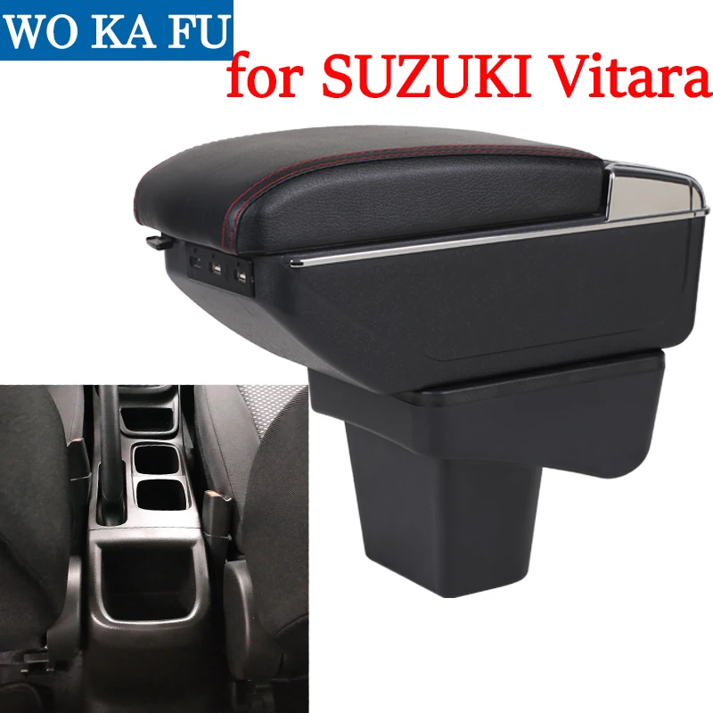 For SUZUKI Vitara armrest box caja universal car center console caja modification accessories double raised with USB
For SUZUKI Vitara armrest box caja universal car center console caja modification accessories double raised with USB