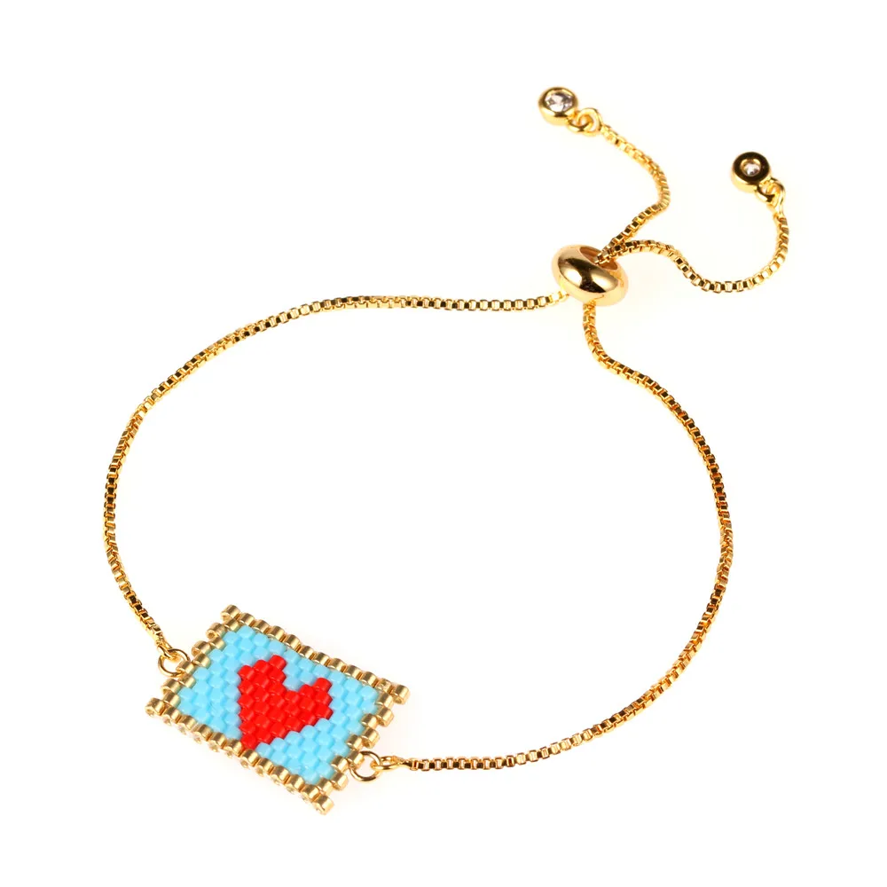 Trendy Red Heart Pattern Bracelet Women Girl Miyuki Seed Bead Handmade Colorful Slide Bracelets Female Friendship Jewelry Gift
Trendy Red Heart Pattern Bracelet Women Girl Miyuki Seed Bead Handmade Colorful Slide Bracelets Female Friendship Jewelry Gift
