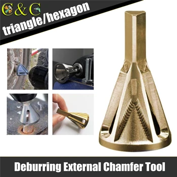 Titanium Coated Deburring External Chamfer Tool Bit 1/4 Inch Triangle /Hex Shank Remove Burr Tools used for Electric Drills
Titanium Coated Deburring External Chamfer Tool Bit 1/4 Inch Triangle /Hex Shank Remove Burr Tools used for Electric Drills