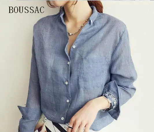 BOUSSAC Blusas Chemise Femme Thin Through Long Sleeve Shirt Women Tops 2018 Summer Ladies Blouses White Blouse Womens Clothing
BOUSSAC Blusas Chemise Femme Thin Through Long Sleeve Shirt Women Tops 2018 Summer Ladies Blouses White Blouse Womens Clothing