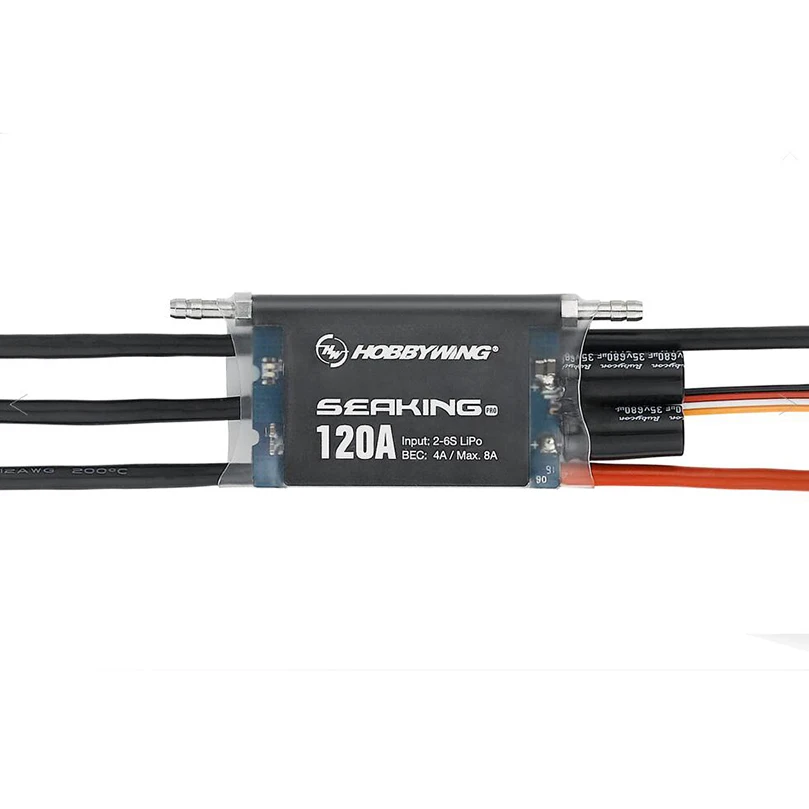 Hobbywing Seaking Pro 120A Waterproof Brushless ESC Speed Controller for RC Toys Boats SeaKing-120A-Pro
Hobbywing Seaking Pro 120A Waterproof Brushless ESC Speed Controller for RC Toys Boats SeaKing-120A-Pro