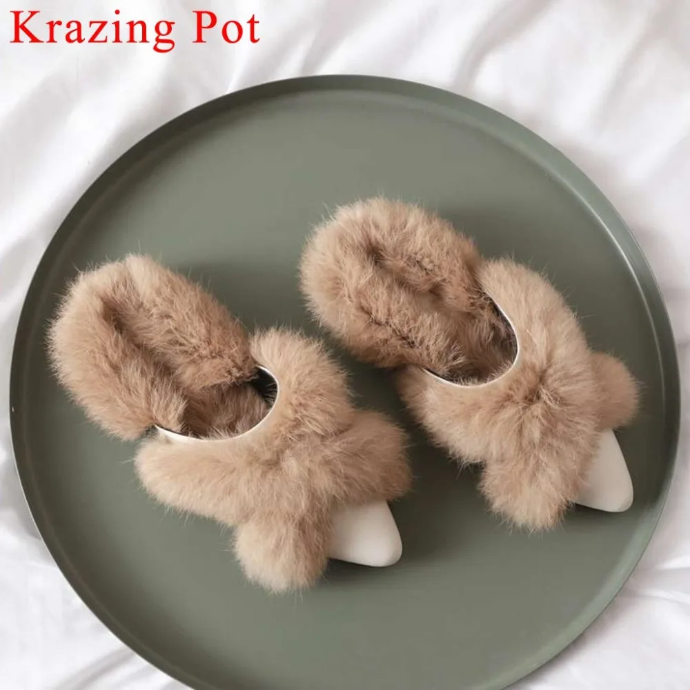 Spring Autumn sweet pretty girls fashion pointed tie low heels slip on mules fur decoration cow leather simple style shoes L57
Spring Autumn sweet pretty girls fashion pointed tie low heels slip on mules fur decoration cow leather simple style shoes L57
