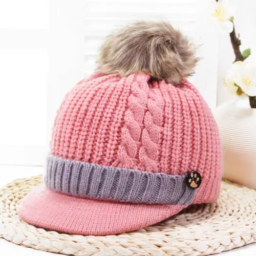 2018 Cute Warm Baby Knitting Wool Flat Caps Newborn Baby Boy Girl Children Warm Wool Ball Cap Winter Pompom Flat Hat Cotton Hat
2018 Cute Warm Baby Knitting Wool Flat Caps Newborn Baby Boy Girl Children Warm Wool Ball Cap Winter Pompom Flat Hat Cotton Hat