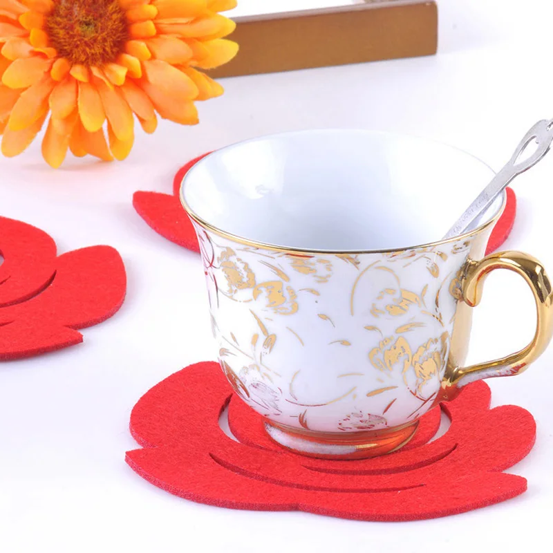 5PCS Kitchen Supplies Rose Felt Irregularities Tea Mat Bowl Pad Anti-Hot Insulation Pads Plates Pad Home Decoration
5PCS Kitchen Supplies Rose Felt Irregularities Tea Mat Bowl Pad Anti-Hot Insulation Pads Plates Pad Home Decoration