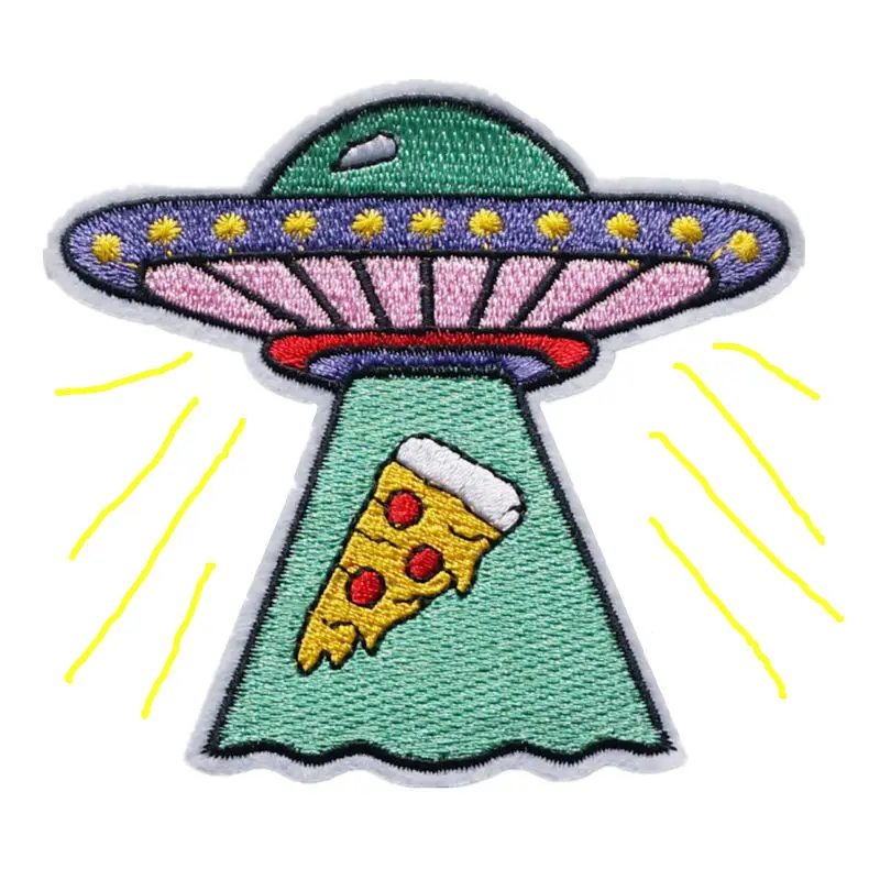 Embroidered Patch Pizza UFO Sew Iron On Patches Embroidery Badges For Bag Jeans Hat T Shirt DIY Appliques Craft Decoration
Embroidered Patch Pizza UFO Sew Iron On Patches Embroidery Badges For Bag Jeans Hat T Shirt DIY Appliques Craft Decoration
