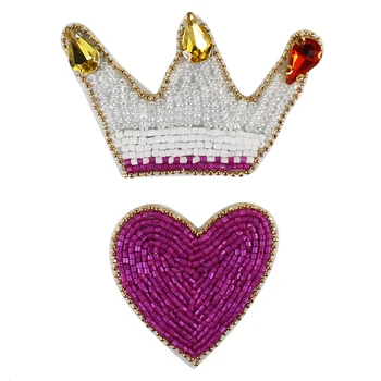Bead Crystal Diamond Heart Crown Patches Embroidery Applique Sew on Rhinestones Badge for Clothes Shoes Bags Craft 5 sets
Bead Crystal Diamond Heart Crown Patches Embroidery Applique Sew on Rhinestones Badge for Clothes Shoes Bags Craft 5 sets