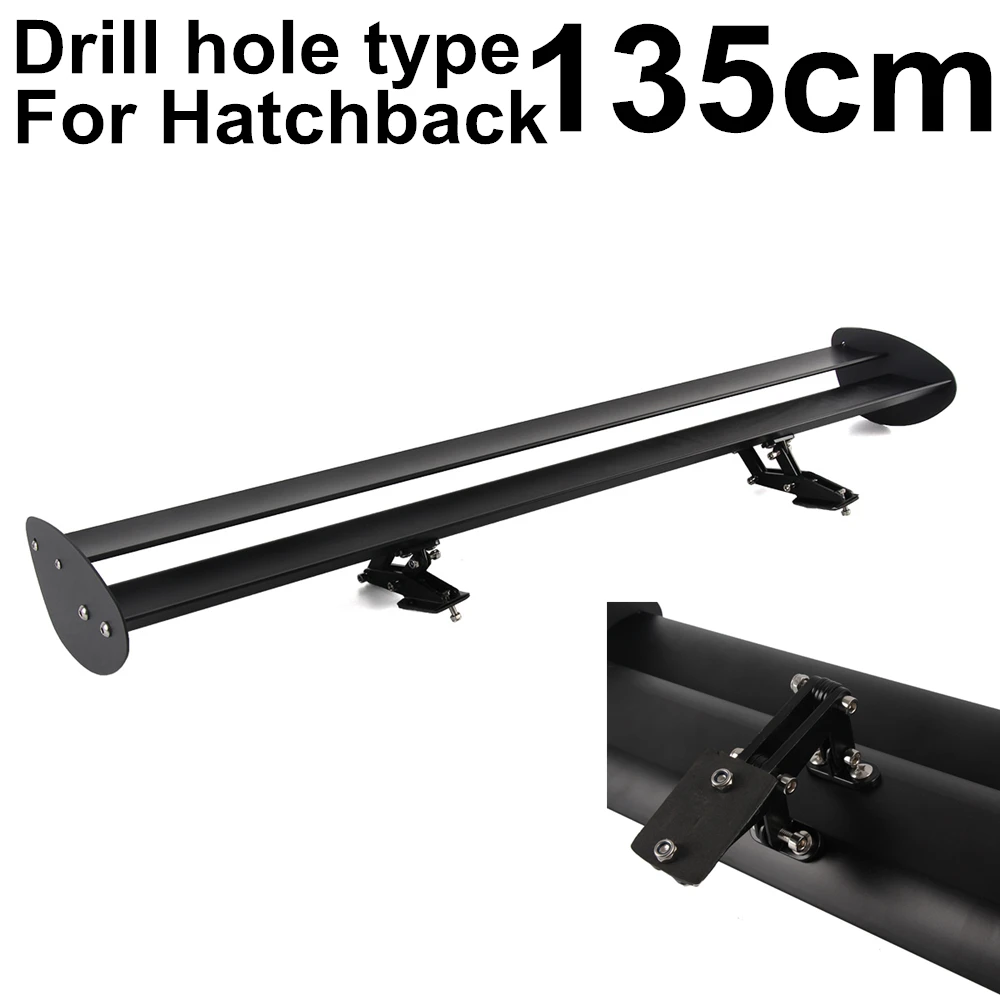 110cm 43'' Black Universal Double Deck Hatchback Car GT Rear Wing Racing Spoiler Lightweight Aluminum Drilling Hole
110cm 43'' Black Universal Double Deck Hatchback Car GT Rear Wing Racing Spoiler Lightweight Aluminum Drilling Hole