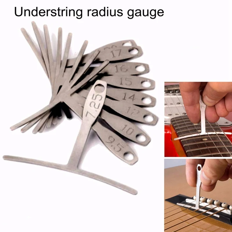 9Pcs/Set Guitar Metal Under String Radius Gauge Setup Stainless Steel Tools Set Musical Instruments Guitar Parts Accessories
9Pcs/Set Guitar Metal Under String Radius Gauge Setup Stainless Steel Tools Set Musical Instruments Guitar Parts Accessories
