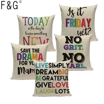 Colorful Letter Elegant Cushion Cover Children'S Decorative Pillows For Sofa Car Home Woven Linen Toss Pillow Cover Pillowcase
Colorful Letter Elegant Cushion Cover Children'S Decorative Pillows For Sofa Car Home Woven Linen Toss Pillow Cover Pillowcase