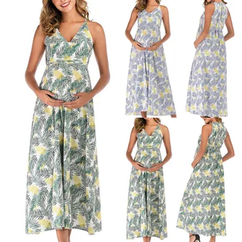 New Maternity Dresses Womens Pregnant Deep V-Neck Print Sash Long Dress Photography Props Premama Fashion Clothing For Women
New Maternity Dresses Womens Pregnant Deep V-Neck Print Sash Long Dress Photography Props Premama Fashion Clothing For Women