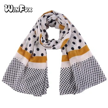Winfox Fashion Yellow and White Autumn Soft Thin Scarf For Ladies Beach Towel Polka Dot Scarf Foulard Shawl Wraps Female
Winfox Fashion Yellow and White Autumn Soft Thin Scarf For Ladies Beach Towel Polka Dot Scarf Foulard Shawl Wraps Female