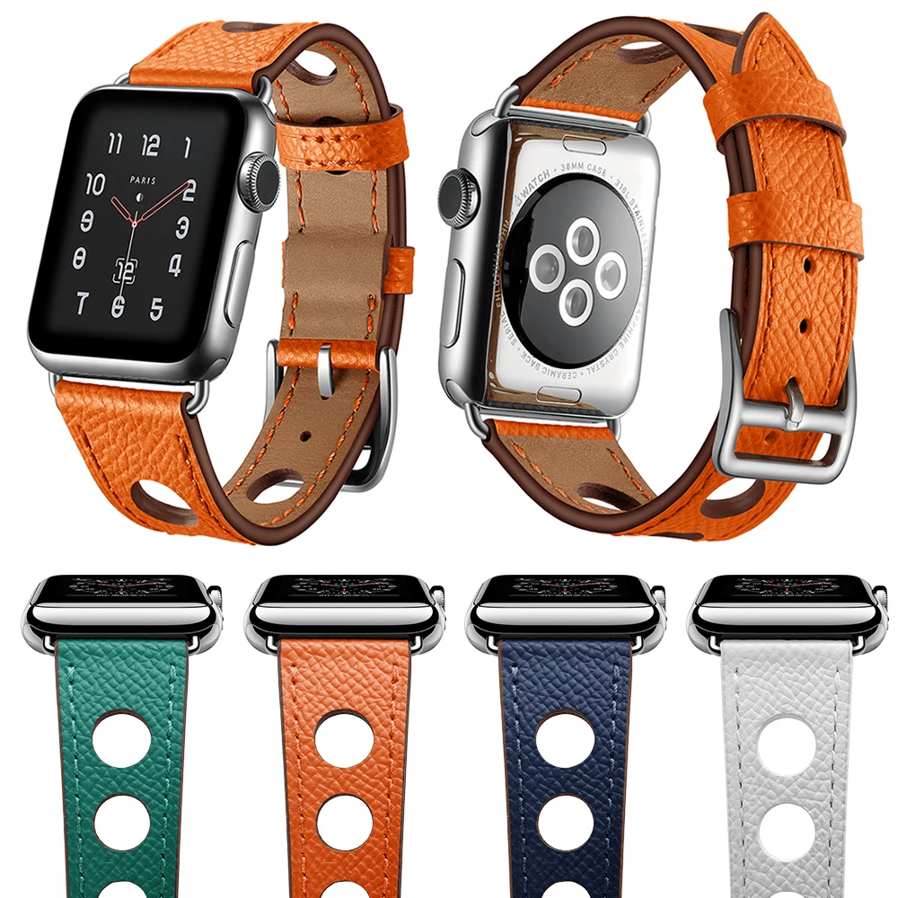 Newest Genuine Leather Watch Strap Herm For Apple Watch Series 3 2 1 iWatch Accessories Band For Apple Series 4 40mm 44mm
Newest Genuine Leather Watch Strap Herm For Apple Watch Series 3 2 1 iWatch Accessories Band For Apple Series 4 40mm 44mm