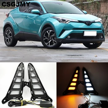 CSGJMY 2PCS For Toyota C-HR CHR 2016 2017 2018 2019 Turn Yellow Signal Style Relay DRL Car LED Daytime Running Light Daylight
CSGJMY 2PCS For Toyota C-HR CHR 2016 2017 2018 2019 Turn Yellow Signal Style Relay DRL Car LED Daytime Running Light Daylight