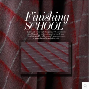 Graded lattice fabric thickening autumn and winter wool fabric fashion fabric 360grams per meter
Graded lattice fabric thickening autumn and winter wool fabric fashion fabric 360grams per meter