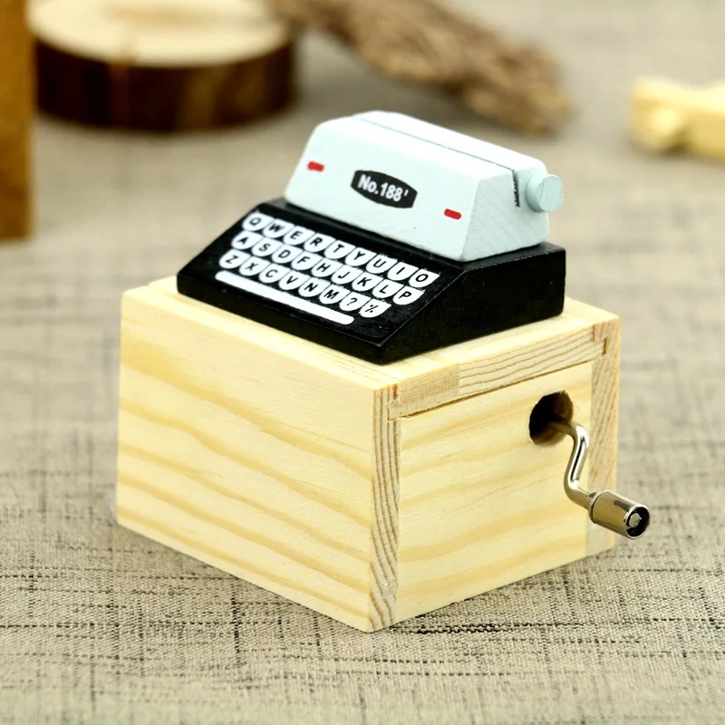 Retro Hand Typewriter Music Box Antique Carved Music Box Music Box Wooden Hand Crank Theme Music Box Free Shipping
Retro Hand Typewriter Music Box Antique Carved Music Box Music Box Wooden Hand Crank Theme Music Box Free Shipping