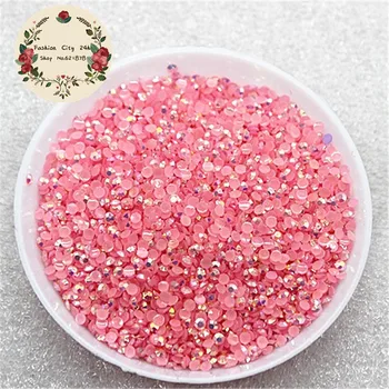 2mm/2.5mm 5000pcs/pack Resin Flatback Rhinestone Jelly Pink AB 14 facets DIY nail art mobile phone decoration
2mm/2.5mm 5000pcs/pack Resin Flatback Rhinestone Jelly Pink AB 14 facets DIY nail art mobile phone decoration