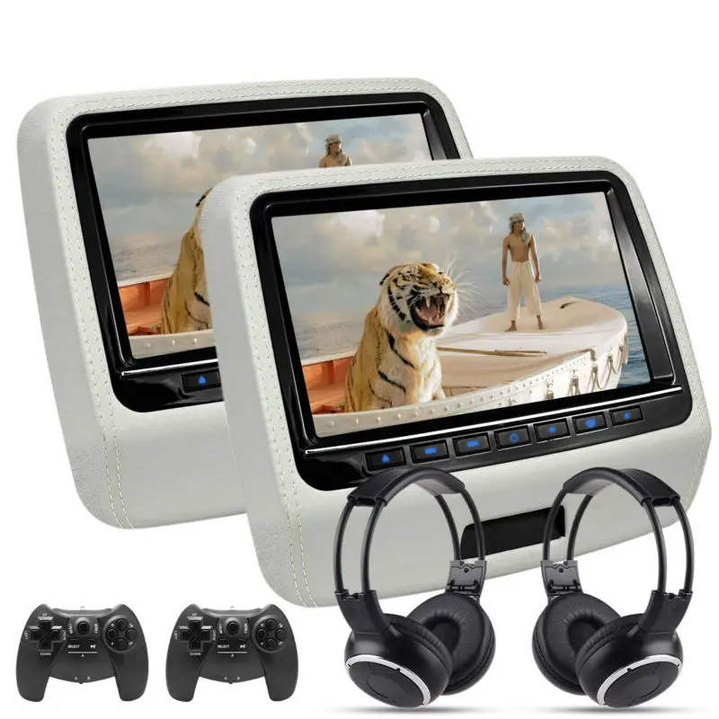 DVD-плеер для автомобиля, 2 шт., 9 дюймов, 1080P, сенсорный экран, 8 бит, USB/SD/FM, беспроводная ИК-гарнитура серого цвета
DVD-плеер для автомобиля, 2 шт., 9 дюймов, 1080P, сенсорный экран, 8 бит, USB/SD/FM, беспроводная ИК-гарнитура серого цвета