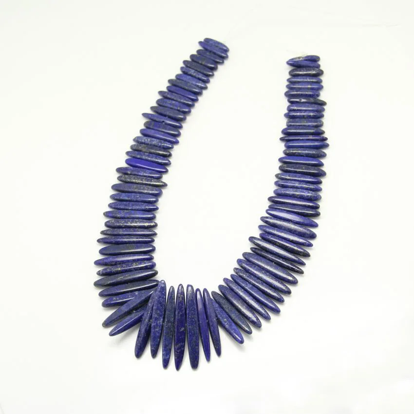Full strand Middle Drilled Lapis Lazuli Double Stick Point Spacer Pendants,Natural Stones Graduated Loose Beads Spike Necklace
Full strand Middle Drilled Lapis Lazuli Double Stick Point Spacer Pendants,Natural Stones Graduated Loose Beads Spike Necklace