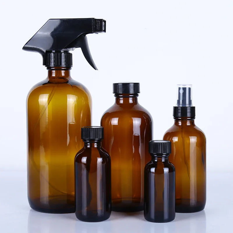 Amber Glass Spray Bottles Essential Oil Aromatherapy Dispenser Cosmetic Cleaning Container With Sprayer Trigger
Amber Glass Spray Bottles Essential Oil Aromatherapy Dispenser Cosmetic Cleaning Container With Sprayer Trigger
