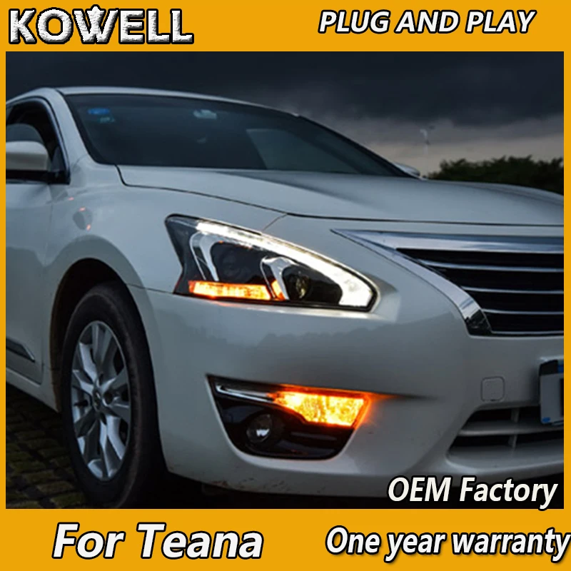 KOWELL Car Styling for Nissan Teana LED Headlight Altima LED Headlight DRL Lens Double Beam H7 HID Xenon Car Accessories
KOWELL Car Styling for Nissan Teana LED Headlight Altima LED Headlight DRL Lens Double Beam H7 HID Xenon Car Accessories