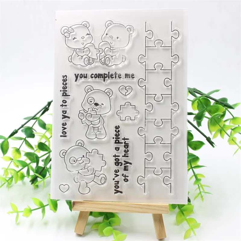 KSCRAFT Lovely Bears Transparent Clear Silicone Stamp/Seal for DIY scrapbooking/photo album Decorative clear stamp 570
KSCRAFT Lovely Bears Transparent Clear Silicone Stamp/Seal for DIY scrapbooking/photo album Decorative clear stamp 570