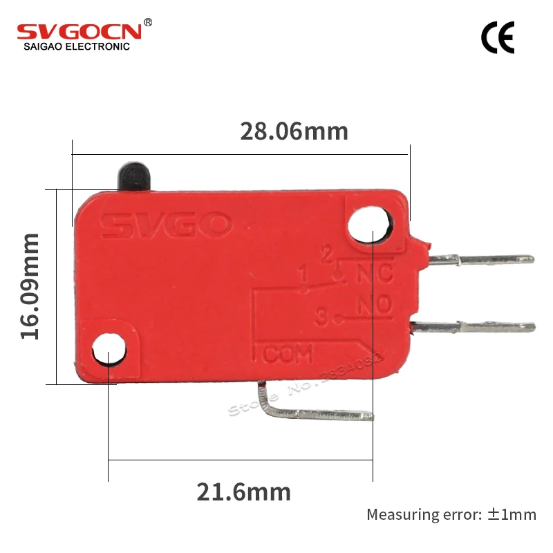 5PCS 3-16A 250VAC micro switch 1NO 1NC 3 pin micro limit swirch tact switch push button switch SV-16-1C25
5PCS 3-16A 250VAC micro switch 1NO 1NC 3 pin micro limit swirch tact switch push button switch SV-16-1C25