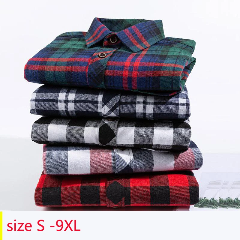 2019 New Arrival Fashion Mens Long Sleeved Casual Shirts Men Young Large Loose Plaid Plus Size SMLXL2XL3XL4XL5XL6XL7XL8XL9XL
2019 New Arrival Fashion Mens Long Sleeved Casual Shirts Men Young Large Loose Plaid Plus Size SMLXL2XL3XL4XL5XL6XL7XL8XL9XL