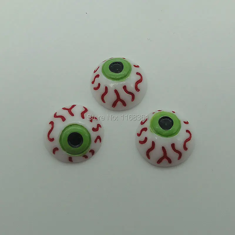 1pcs/lot resin flat back Halloween evil spirit eye 16mm Cabochons Scrapbooking Hair Bow Center DIY Christmas decration C103-7