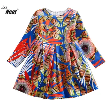 Girl long sleeves dress floral print Country style Retro kids vestido infantil Round neck cotton baby girl clothes WL170
Girl long sleeves dress floral print Country style Retro kids vestido infantil Round neck cotton baby girl clothes WL170