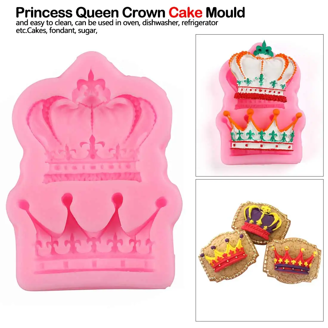 Clay Resin Candy 3D Silicone Mold Crowns from Princess Queen Fondant Cake Cupcake Decorating Tools
Clay Resin Candy 3D Silicone Mold Crowns from Princess Queen Fondant Cake Cupcake Decorating Tools