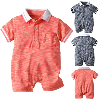 2019 Summer Baby Onesies Short Sleeve Gentleman Cotton Solid Jumpsuit Romper For Children Clothes carters baby boy Romper 0-24 M
2019 Summer Baby Onesies Short Sleeve Gentleman Cotton Solid Jumpsuit Romper For Children Clothes carters baby boy Romper 0-24 M