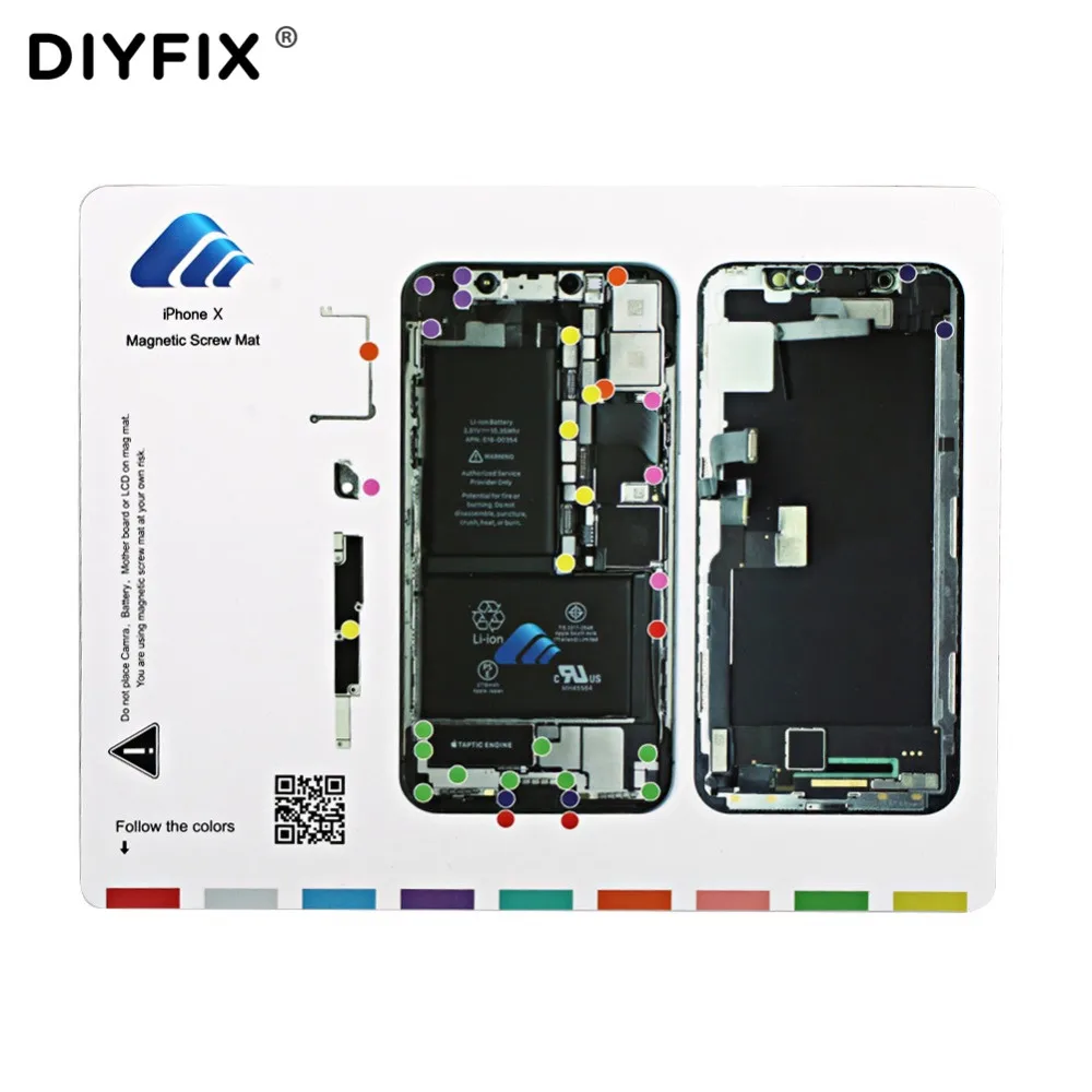 DIYFIX 1PC Magnetic Screw Mat for iPhone X 25 *20 cm Professional Guide Screw Pad Keeper Chart Mat Mobile Phone Repair Tools
DIYFIX 1PC Magnetic Screw Mat for iPhone X 25 *20 cm Professional Guide Screw Pad Keeper Chart Mat Mobile Phone Repair Tools