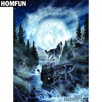 HOMFUN Full Square/Round Drill 5D DIY Diamond Painting "Forest Wolf" Embroidery Cross Stitch 5D Home Decor Gift A01221
HOMFUN Full Square/Round Drill 5D DIY Diamond Painting "Forest Wolf" Embroidery Cross Stitch 5D Home Decor Gift A01221