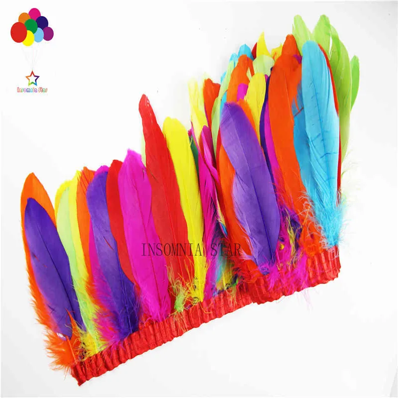 The new 2-meter-long color goose feathers feathers made of cloth cloth DIY dress skirt accessories decoration
The new 2-meter-long color goose feathers feathers made of cloth cloth DIY dress skirt accessories decoration